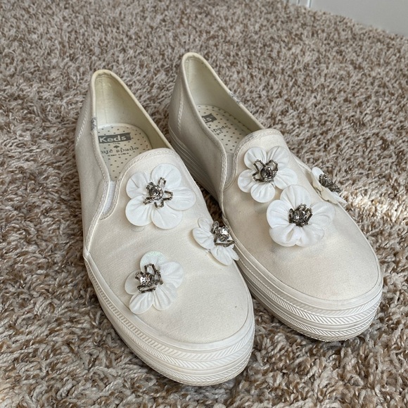 Kate Spade Keds Slip On Sneakers Size 9.5 - Picture 1 of 7